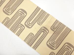 アンティーク　幾何学模様織り出し袋帯（材料）